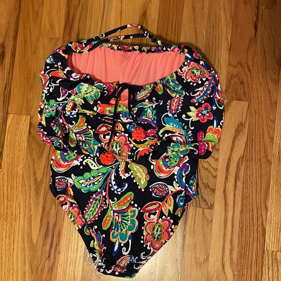 Anne Cole one piece bathing suit. Size 10. - Picture 4 of 5